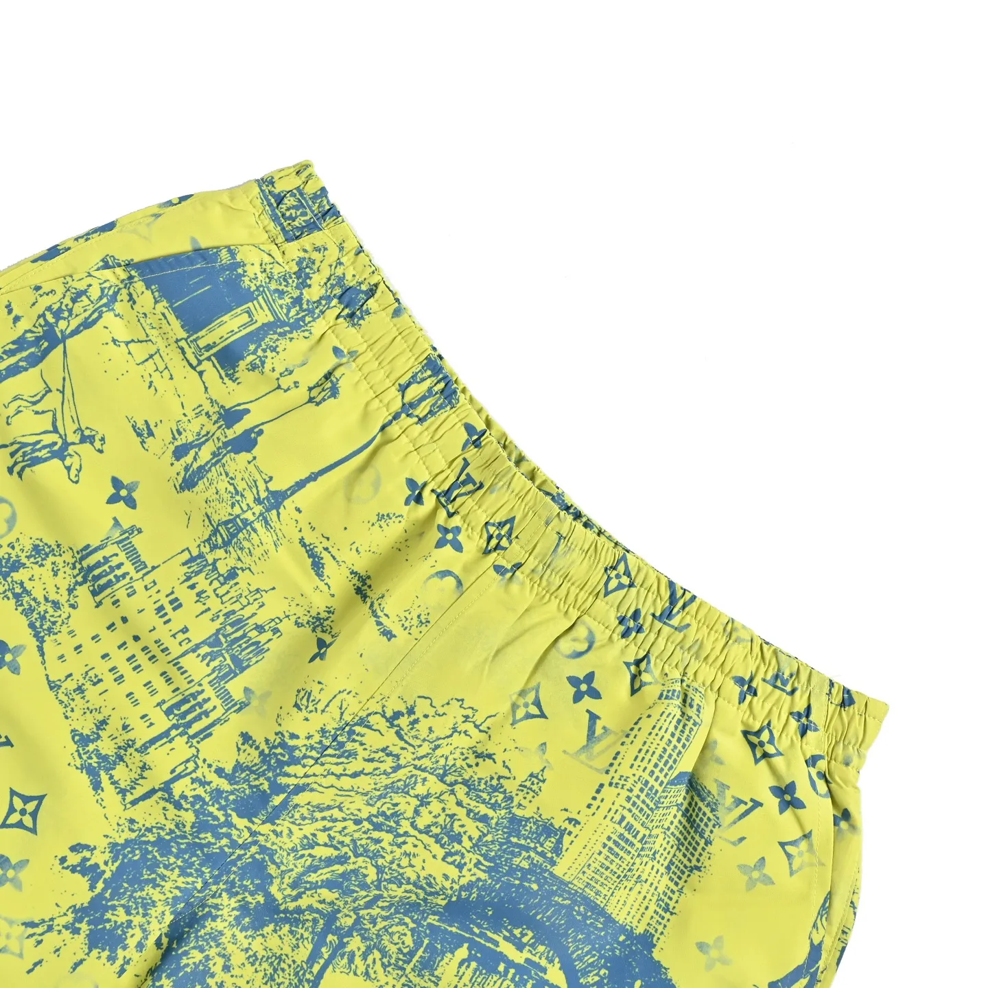 Louis Vuitton/Louis Vuitton City Park Mulberry Silk Suit Shorts